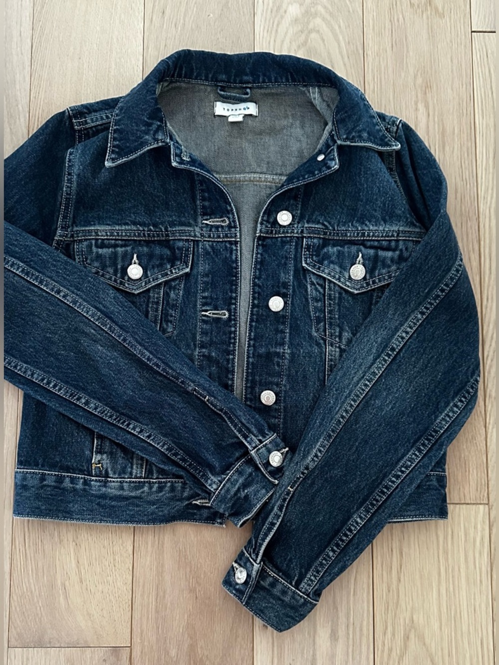 Topshop denim jean jacket size 4 or xs